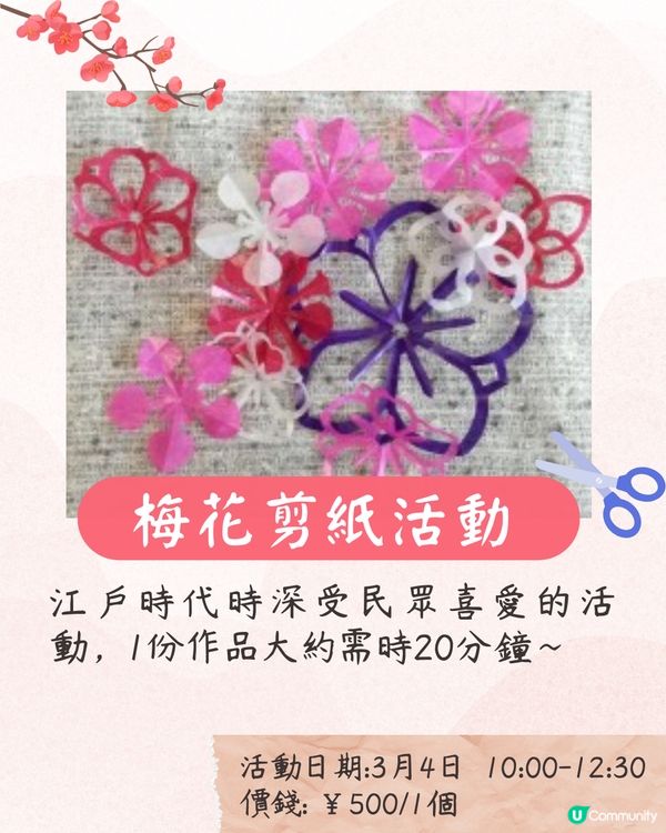 大阪梅花祭開幕🌸近700株梅花美景+梅子美食攤位+傳統工藝DIY工作坊❗