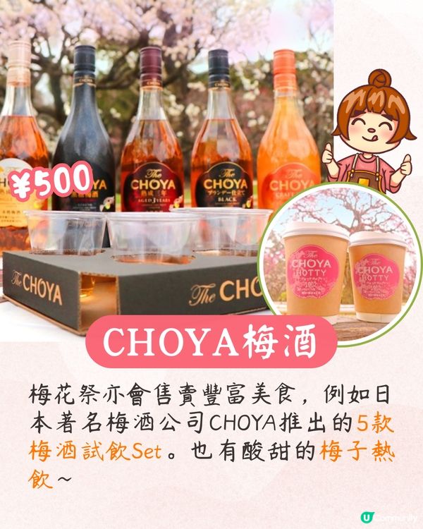 大阪梅花祭開幕🌸近700株梅花美景+梅子美食攤位+傳統工藝DIY工作坊❗