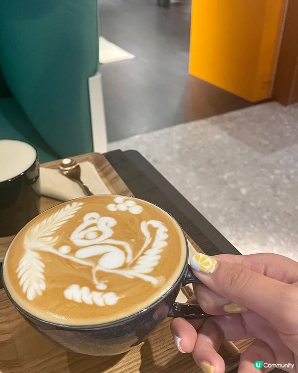 超可愛松鼠拉花