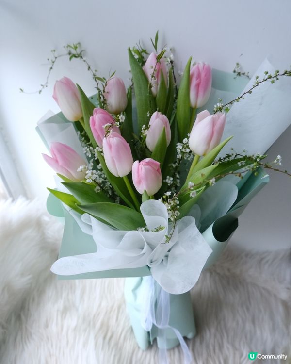 優雅情人節鬱金香花束🌷