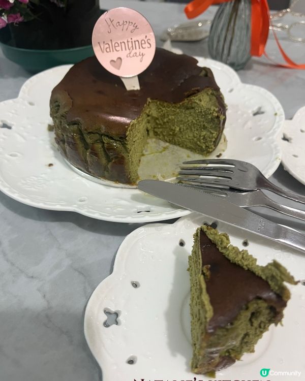 自家製抹茶流心巴斯克芝士蛋糕
