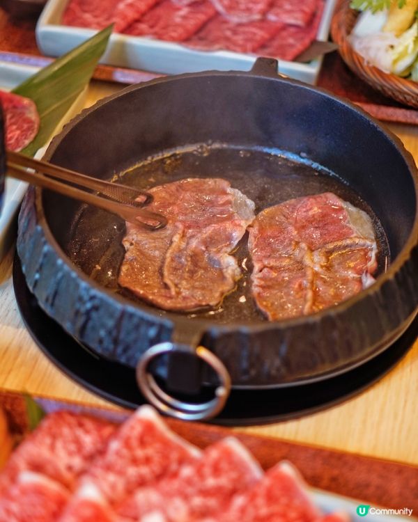 「壽喜・關西」尖沙咀店限定北海道牛板腱壽喜燒套餐食評😋🥩