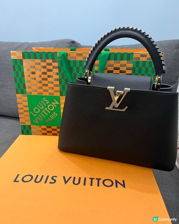 LV Capucines開箱！黑配灰低調奢華，細節美到犯規🖤