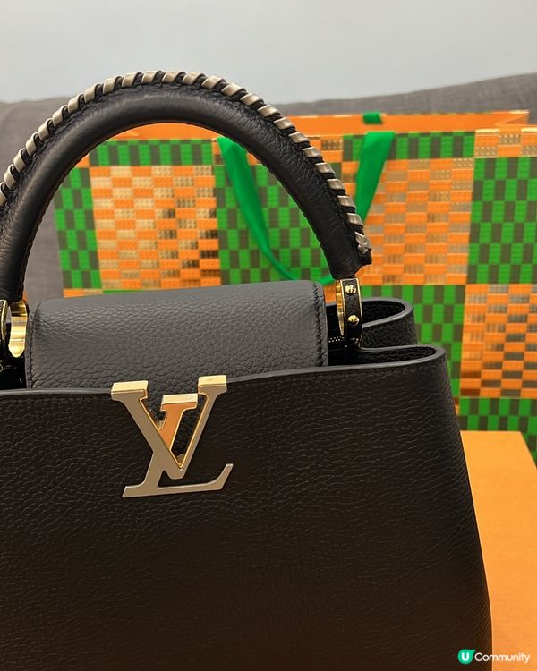 LV Capucines開箱！黑配灰低調奢華，細節美到犯規🖤