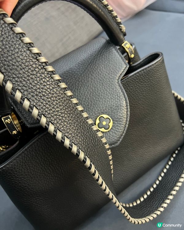 LV Capucines開箱！黑配灰低調奢華，細節美到犯規🖤