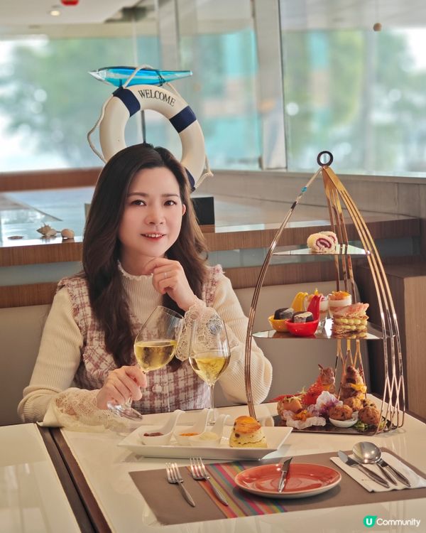 嘆海景下午茶😍  