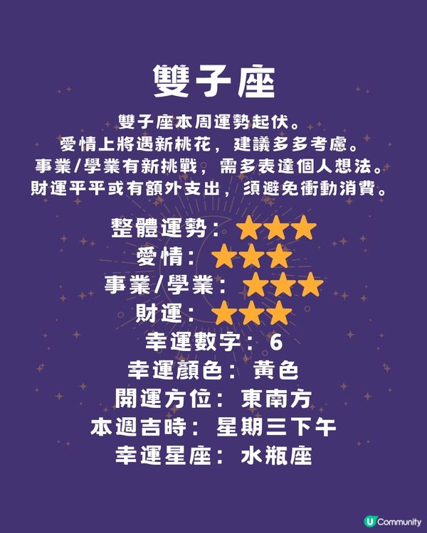 本週12星座運勢(17/2-23/2)🌟
