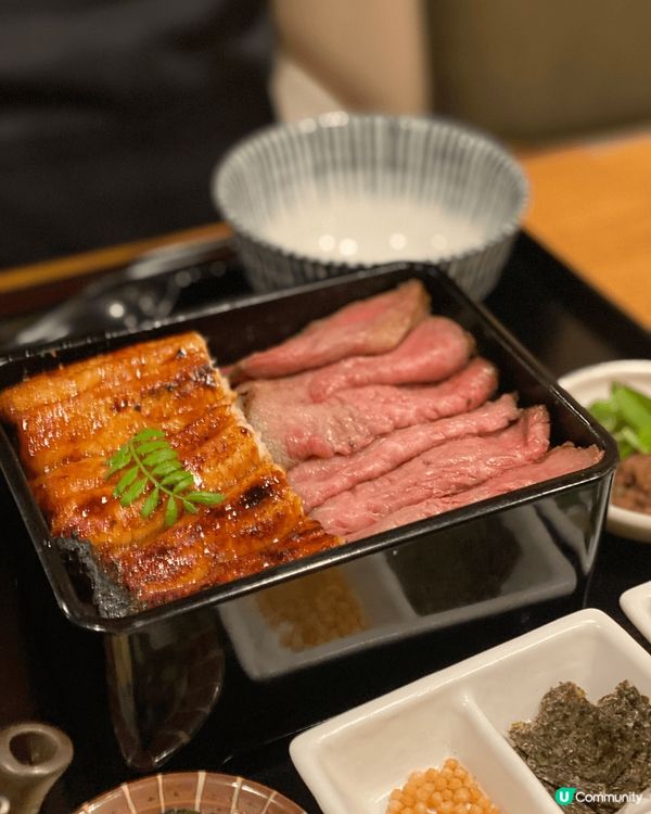 A5和牛+鰻魚🤤一次滿足兩個願望！