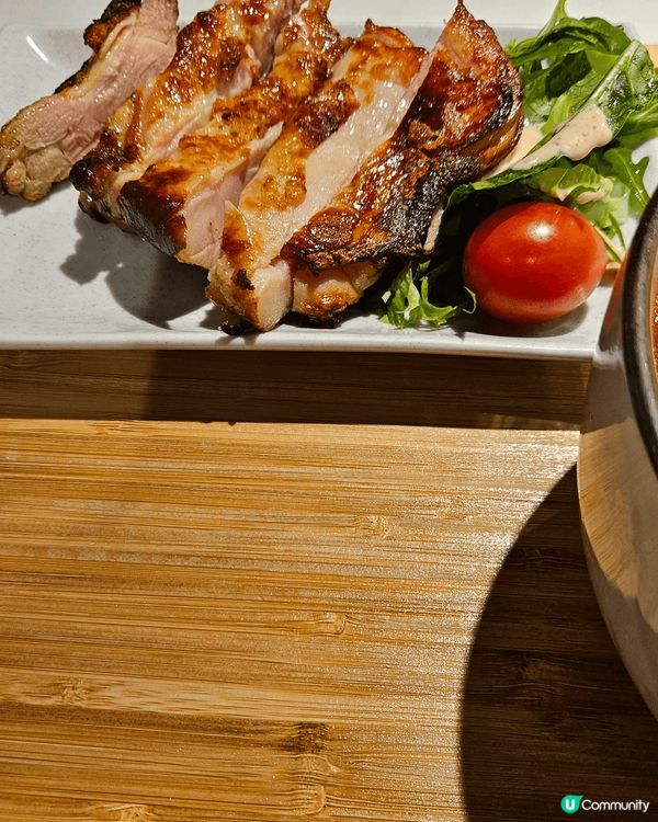 長沙灣廣場金味烏冬真係出品好靚蕃茄烏冬啲蕃茄味好好食雞扒香甜...