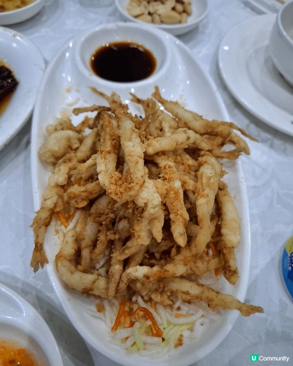 深井燒鵝，椒鹽白板魚，小炒皇