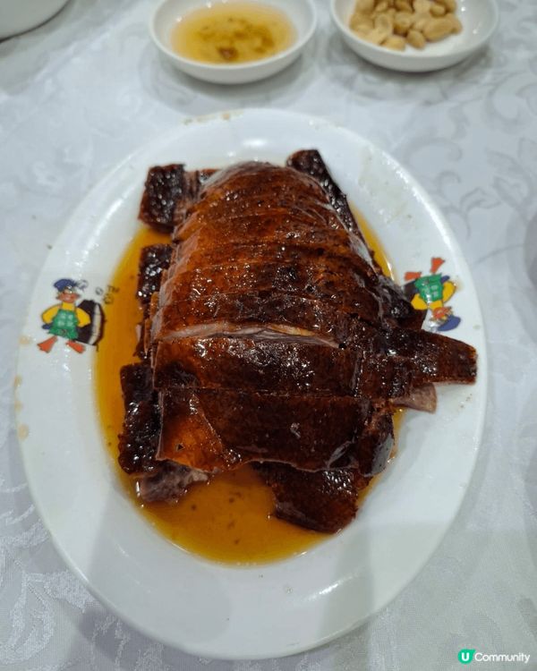 深井燒鵝，椒鹽白板魚，小炒皇