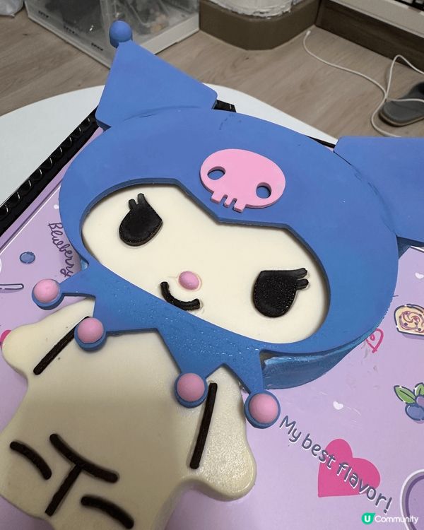 東海堂新出Kuromi蛋糕, 平時公仔蛋糕好多時都係整塊朱古...