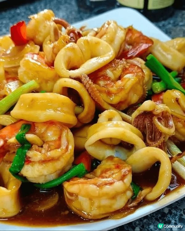 鮮蝦抄鮮尤--蝦肉鲜美，鲜尤爽滑，。茄汁蝦抄麵--蝦肉鲜甜，...