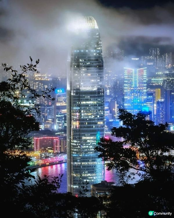 欣賞香港夜景