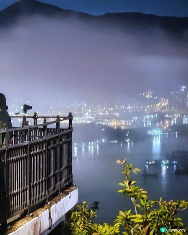 欣賞香港夜景
