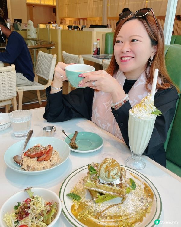 Green Waffle Diner💚 最新開心果甜品