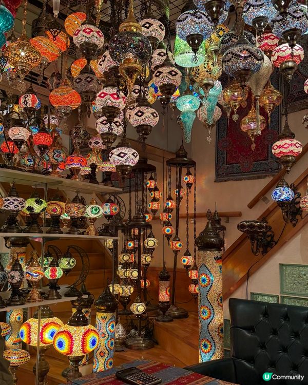 土耳其香料市集🤩 五顏六色的土耳其燈✨