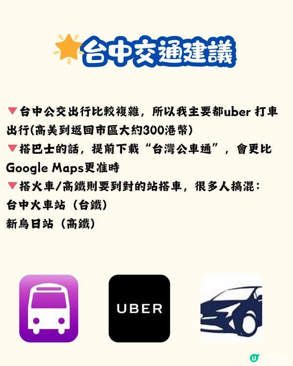 🌈台中快閃三日兩夜打卡美食行程  必到高美濕地／宮原眼科！ 附交通🚗＋酒店建議