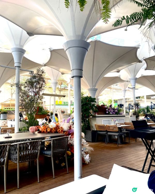 😻甜食鹹食都有👍🏻👍🏻與花相伴🪻🌷🌹戶外度假風小餐廳 🥘🧂