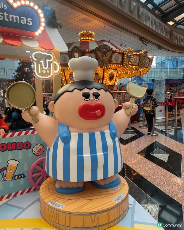 聖誕必到打卡點—— 馬鞍山廣場 ，滿佈大麻成小麻成嘅佈置，勁...