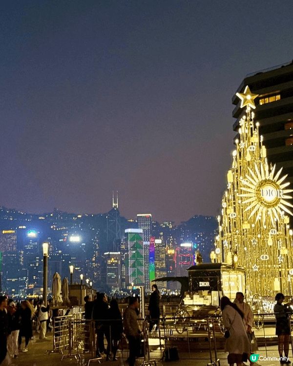 K11 Musea嘅巨型DIOR金色聖誕樹，當然係最打卡ab...