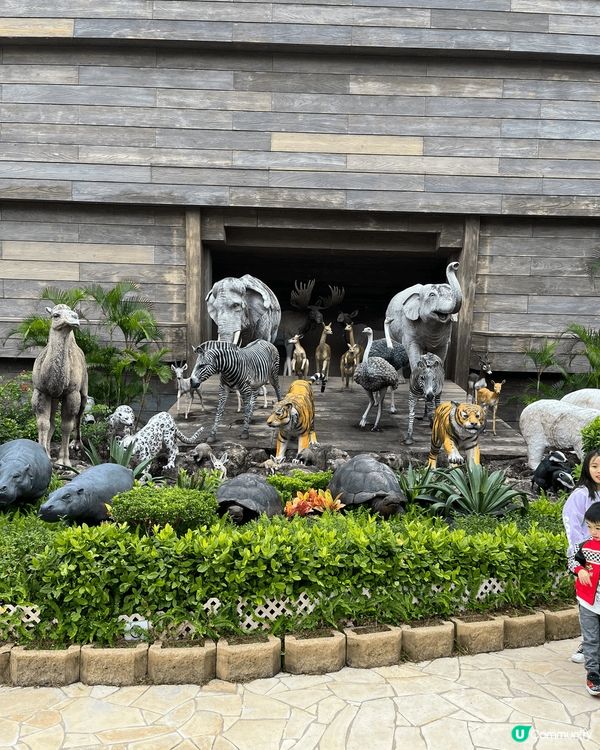 聖誕節到訪挪亞方舟，方舟博物館裏有介紹不同的小動物，例如鸚鵡...