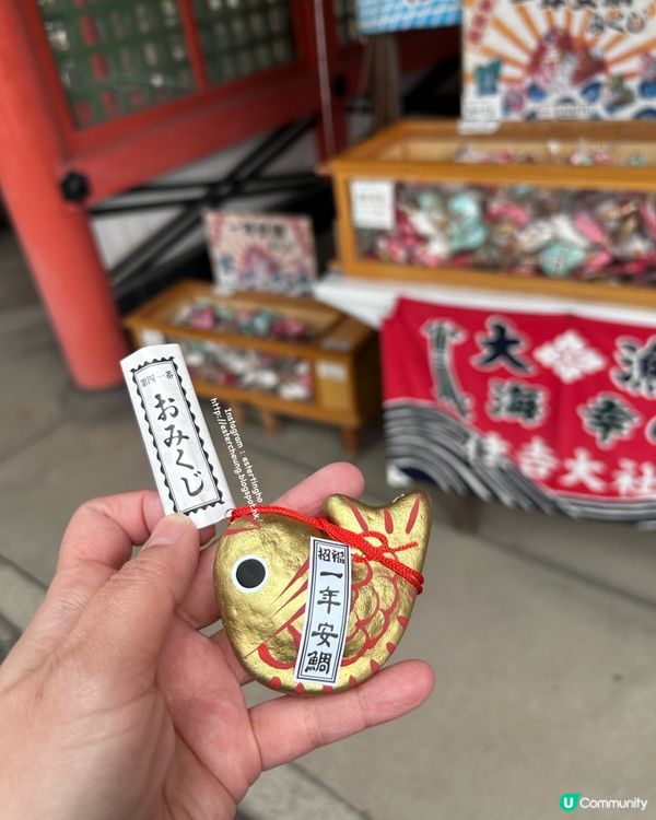 住吉大社💕先收集五大力護身石。釣綢魚御神籤。再去搵可愛招福貓