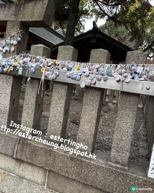 住吉大社💕先收集五大力護身石。釣綢魚御神籤。再去搵可愛招福貓
