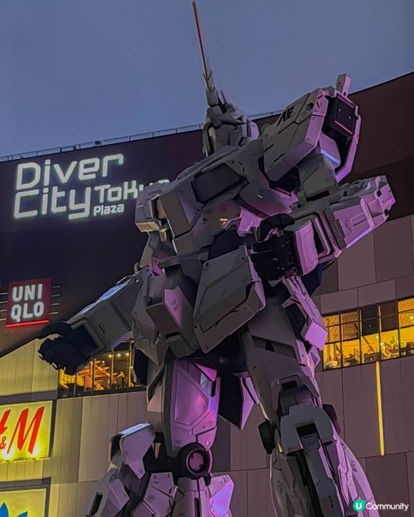 台場打卡必訪！1:1 獨角獸高達變形秀 + 高達旗艦店