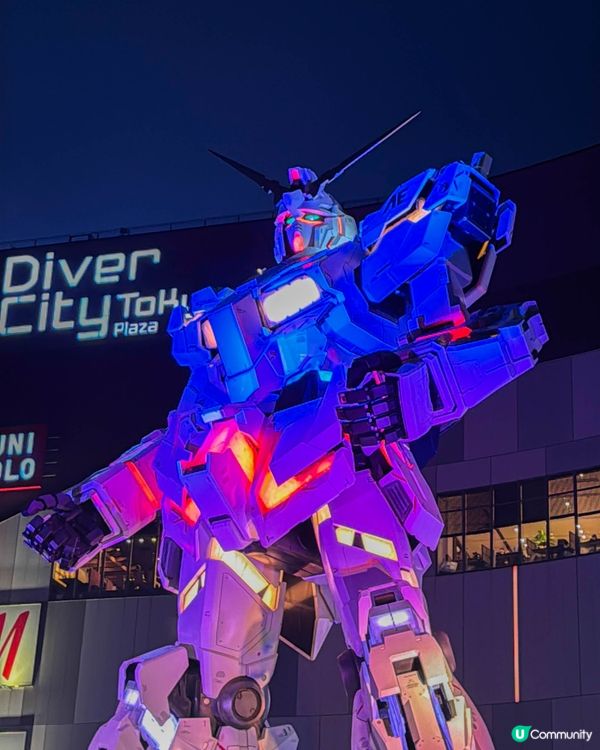 台場打卡必訪！1:1 獨角獸高達變形秀 + 高達旗艦店