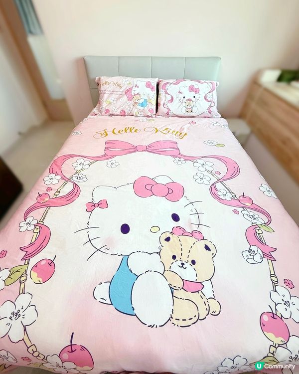 UJI新床品套裝入手😍又靚又舒服！