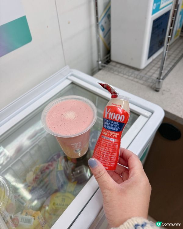 日本7-11水果沙冰新飲法🍓🍌🫐🍠