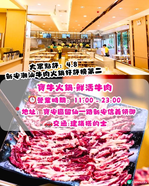 深圳必食牛肉火鍋6大推介🐮人均¥49‼️地鐵直達！新鮮現切牛肉/全牛宴