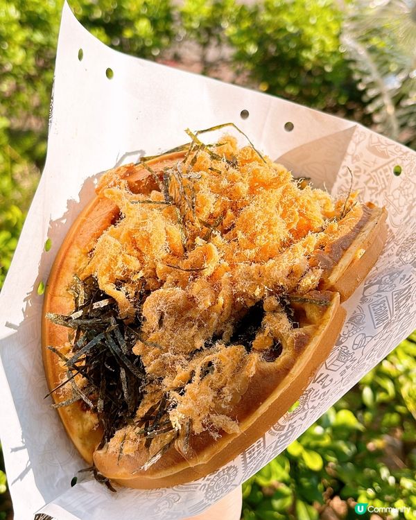 🎏爆晒餡‼️紫菜肉鬆格仔餅🔥