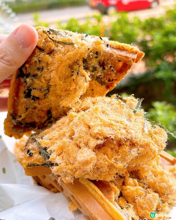 🎏爆晒餡‼️紫菜肉鬆格仔餅🔥