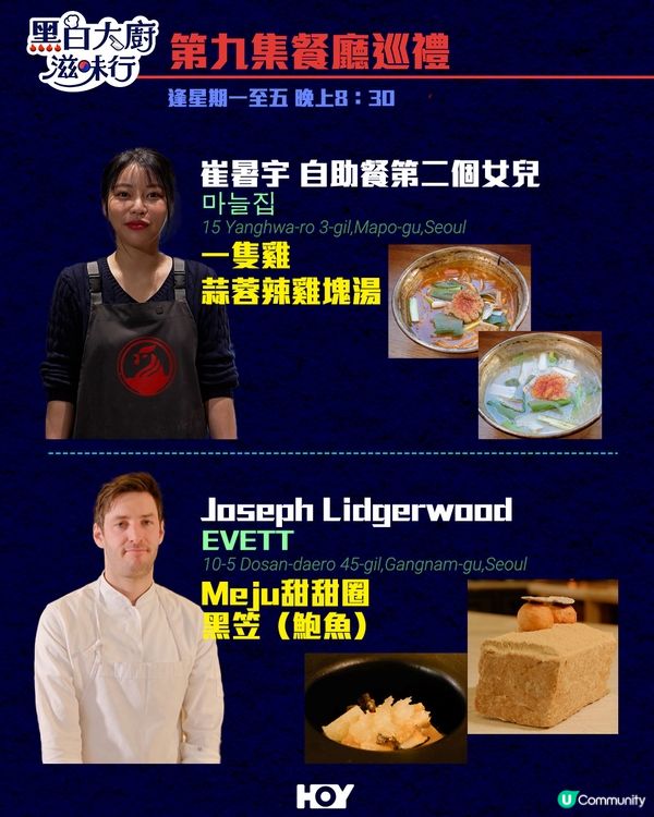 《 黑白大廚滋味行 》第1至10集餐廳巡禮