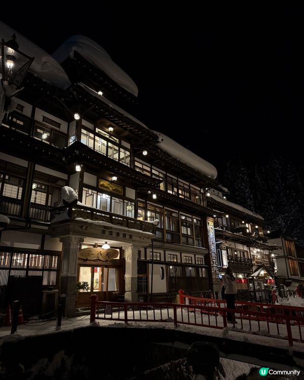銀山溫泉❄️ 夢幻雪景，打卡必去！