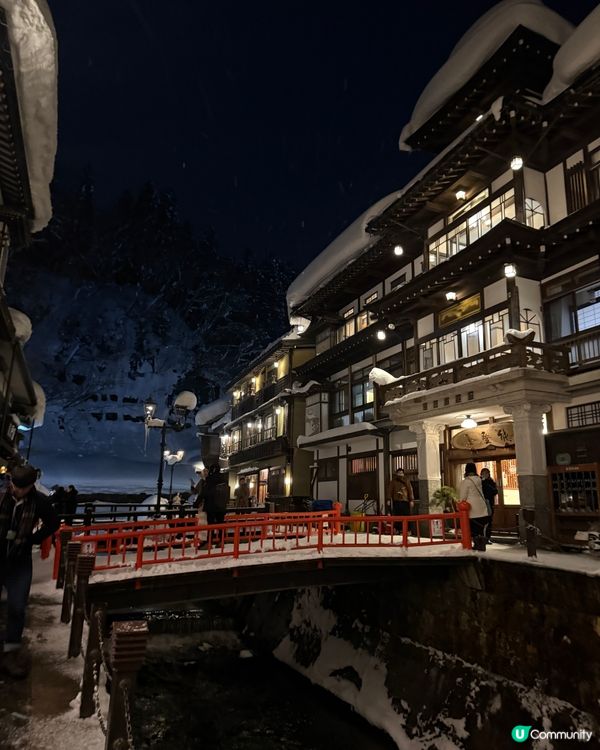 銀山溫泉❄️ 夢幻雪景，打卡必去！