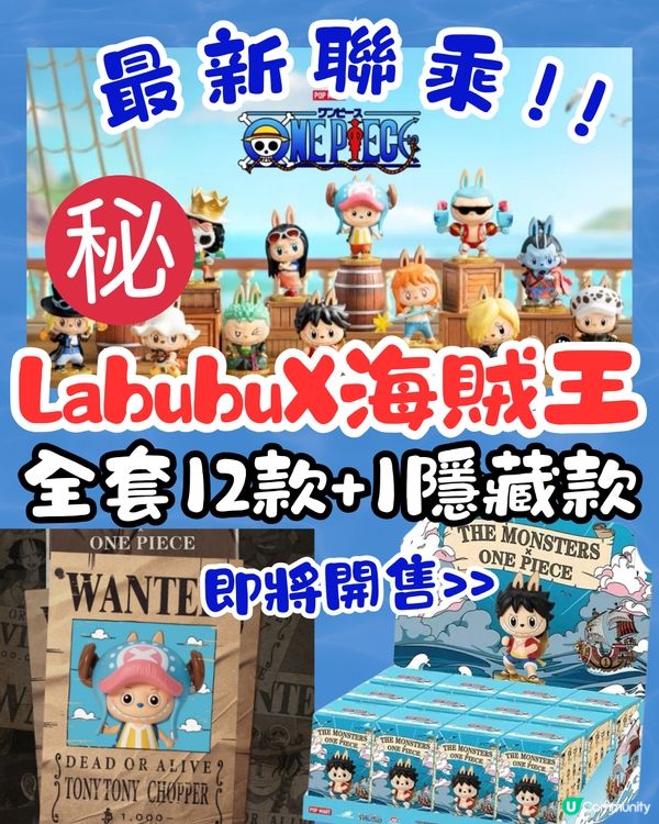 Labubu最新聯乘《海賊王》！夢幻熱血組合全套12款+1隱藏款！附發售日期/地點