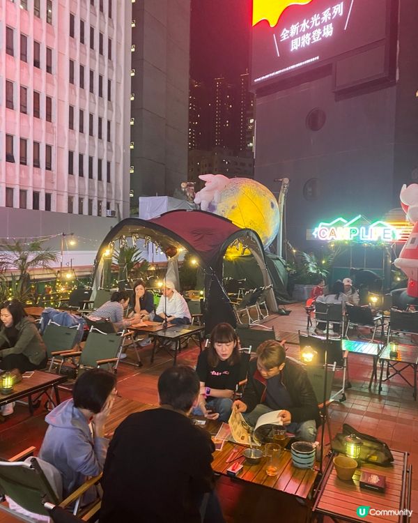 銅鑼灣隱藏版城市露營！😍特選魚羽太 😍A4宮崎和牛壽喜燒!!