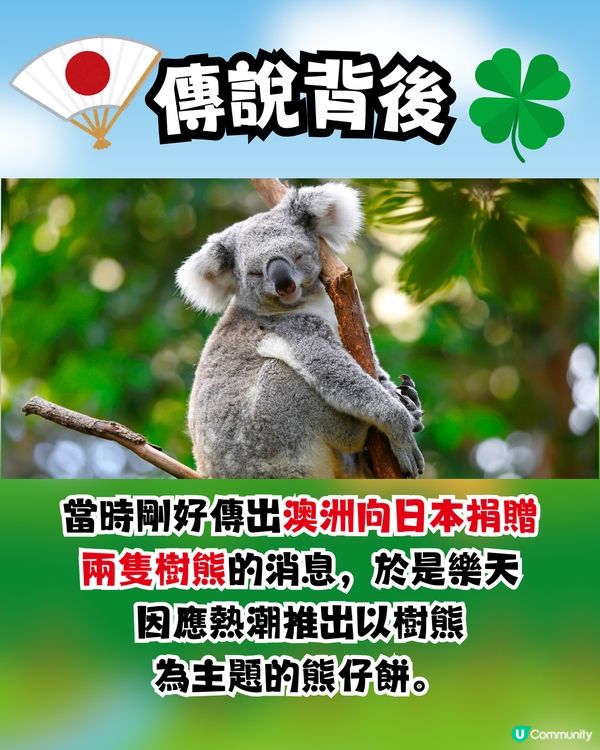 熊仔餅傳說🐨搵到呢款熊仔餅會招好運🍀⁉️日本公司設計原意係...🇯🇵