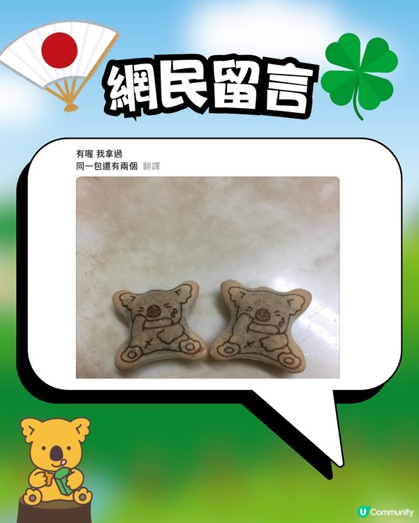 熊仔餅傳說🐨搵到呢款熊仔餅會招好運🍀⁉️日本公司設計原意係...🇯🇵