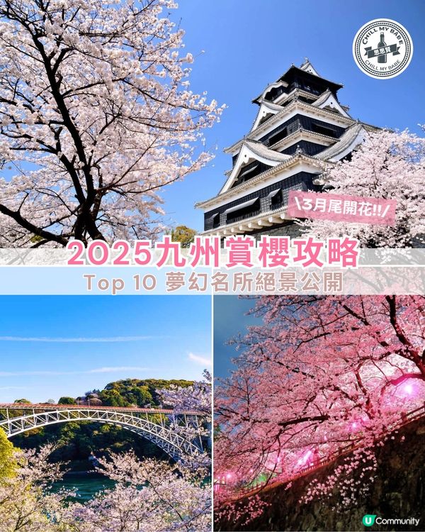 2025九州賞櫻巡禮🌸Top 10 夢幻賞櫻名所絕景公開