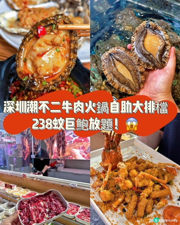 深圳巨鮑放題！238蚊人仔任食！😱🤤