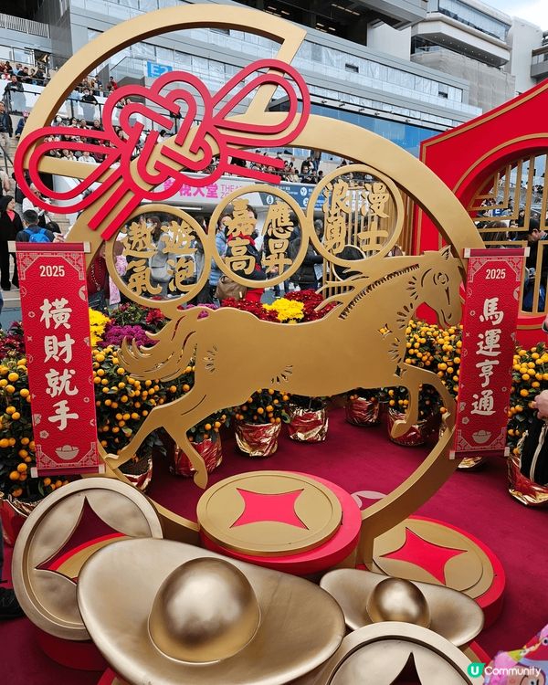 新春期間不妨到沙田馬場行下！轉個好運發個新年財！馬場內亦有c...