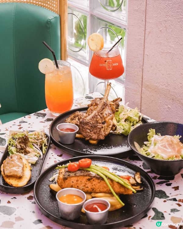 🌟 自訂手繪甜品圖案粉紅少女風Cafe