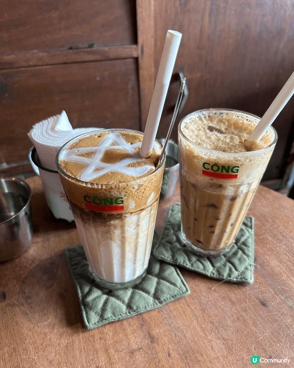 越南峴港有很多特色咖啡店，去了很出名的越共咖啡Cong Ca...