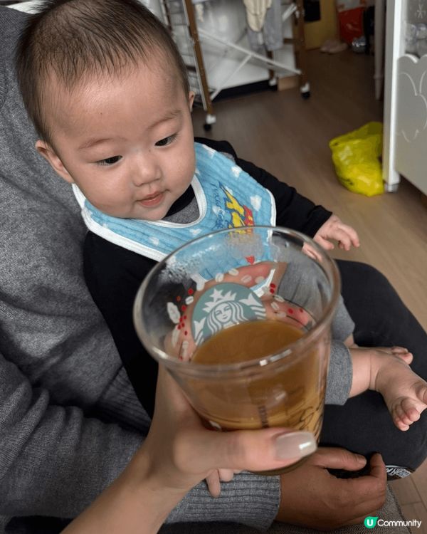 湊Bb一定要飲咖啡