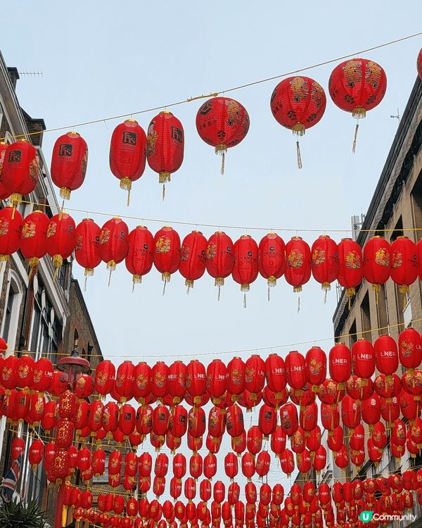 大年初一的倫敦唐人街