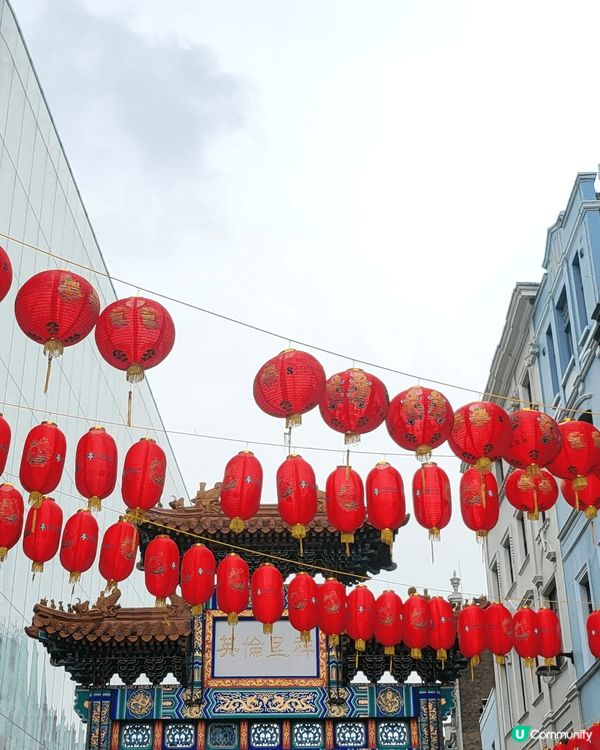 大年初一的倫敦唐人街